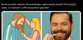 Są wyniki! Dokładnie TYLE GŁOSÓW dostał Krzysztof Stanowski w wyborach :D